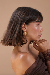 Porter Dina Hoops - Gold