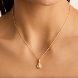 By Charlotte With Love Birthstone Annex Link Pendant - Gold Vermeil