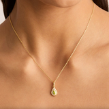By Charlotte With Love Birthstone Annex Link Pendant - Gold Vermeil