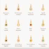 By Charlotte With Love Birthstone Annex Link Pendant - Gold Vermeil