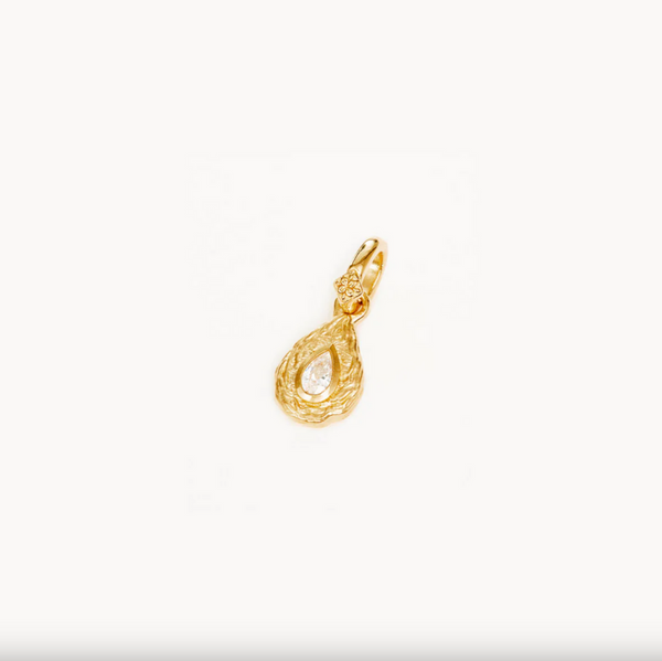By Charlotte With Love Birthstone Annex Link Pendant - Gold Vermeil