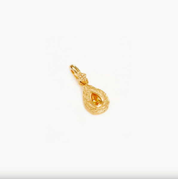 By Charlotte With Love Birthstone Annex Link Pendant - Gold Vermeil