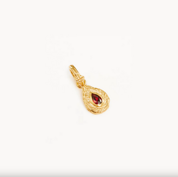 By Charlotte With Love Birthstone Annex Link Pendant - Gold Vermeil