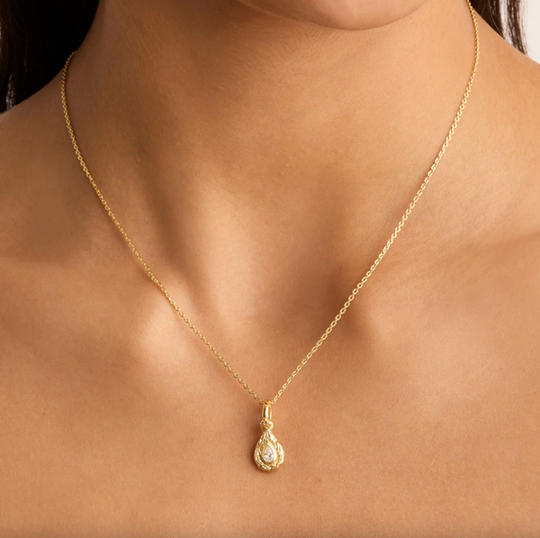 By Charlotte With Love Birthstone Annex Link Pendant - Gold Vermeil