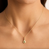 By Charlotte With Love Birthstone Annex Link Pendant - Gold Vermeil