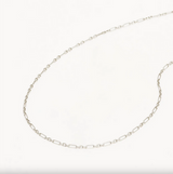 By Charlotte Mixed Link Chain Necklace - Sterling Silver