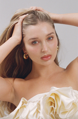 Porter Chubby Hoops - Gold Vermil
