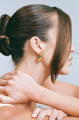 Porter Blob Spiral Earrings - Gold