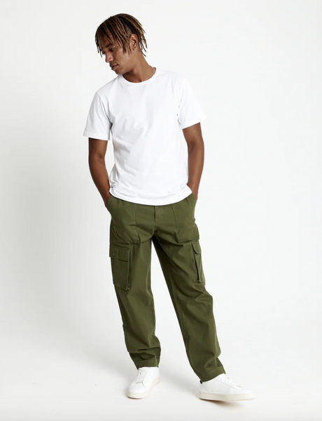 Mr Simple Cargo Pant - Vintage Army