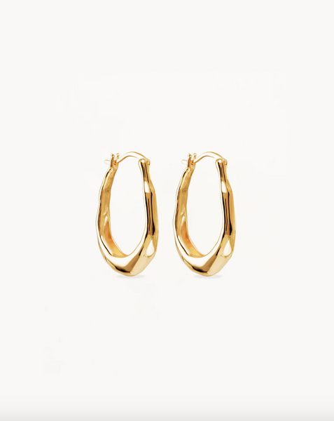 By Charlotte Radiant Energy Large Hoops - 18k Gold Vermeil