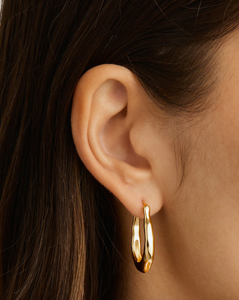 By Charlotte Radiant Energy Large Hoops - 18k Gold Vermeil