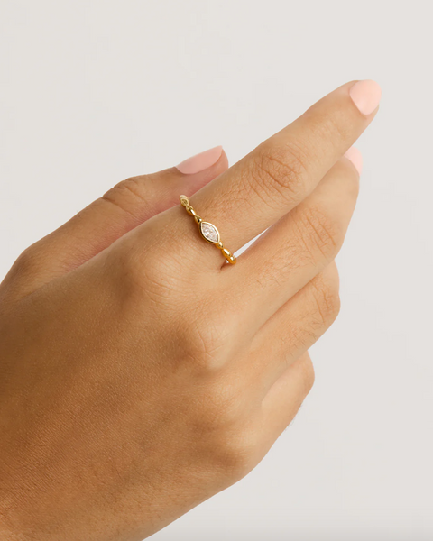 By Charlotte Lucky Eye Ring - 18k Gold Vermeil