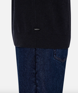 Industrie Lakewood Zip Neck Knit - Dk Navy Melange