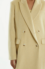 Third Form Immersion Double Breasted Coat - Sun