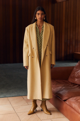 Third Form Immersion Double Breasted Coat - Sun