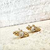 Ever Fusion Stud Earrings - Gold