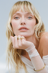 Porter Bubble Thin Pinky Ring - 18k Gold vermeil