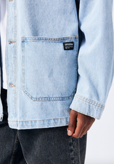 Dr Denim Niko Worker Jacket - Stream Light Retro