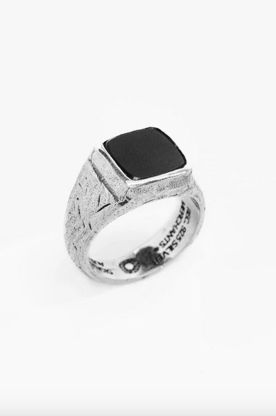 Merchants of the Sun Augustus Signet Ring - Silver/Onyx