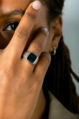 Merchants of the Sun Augustus Signet Ring - Silver/Onyx