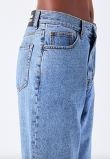 Dr Denim Omar Shorts - Stream Sky Retro