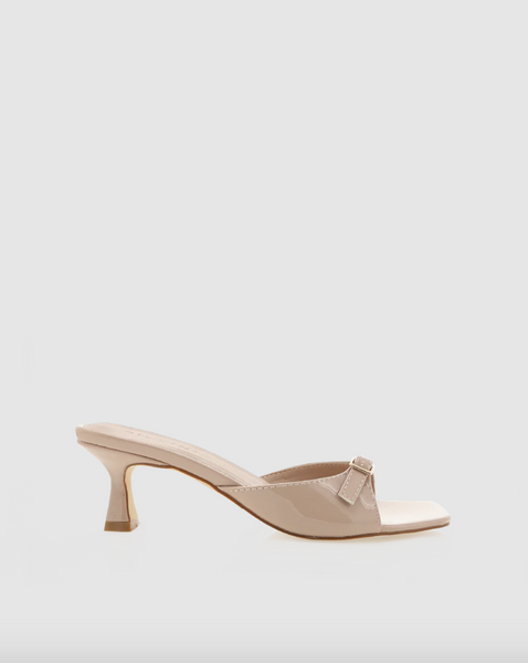 Billini Tilden Heels - Latte Patent