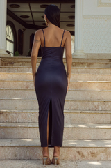 Runaway Deia Midi Dress - Black Rose