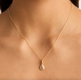 By Charlotte With Love Birthstone Annex Link Pendant - Gold Vermeil