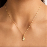 By Charlotte With Love Birthstone Annex Link Pendant - Gold Vermeil
