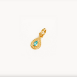 By Charlotte With Love Birthstone Annex Link Pendant - Gold Vermeil