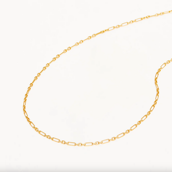 By Charlotte 19" Mixed Link Chain Necklace - 18k Gold Vermil