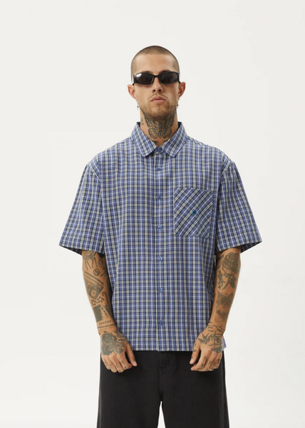 Afends Shipwreck Recycled Short Sleeve Shirt - Marlin