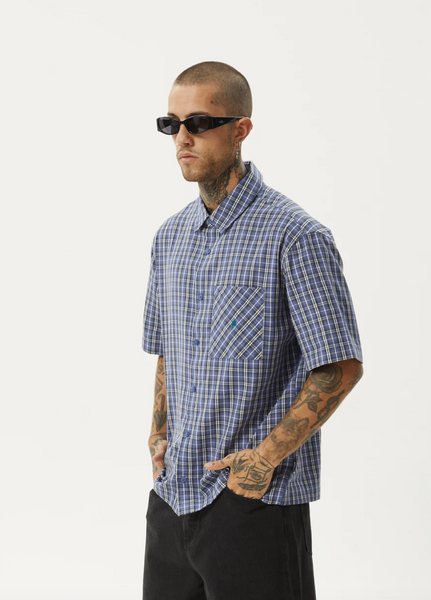 Afends Shipwreck Recycled Short Sleeve Shirt - Marlin
