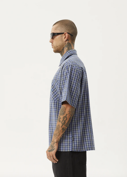 Afends Shipwreck Recycled Short Sleeve Shirt - Marlin
