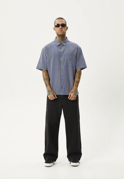 Afends Shipwreck Recycled Short Sleeve Shirt - Marlin