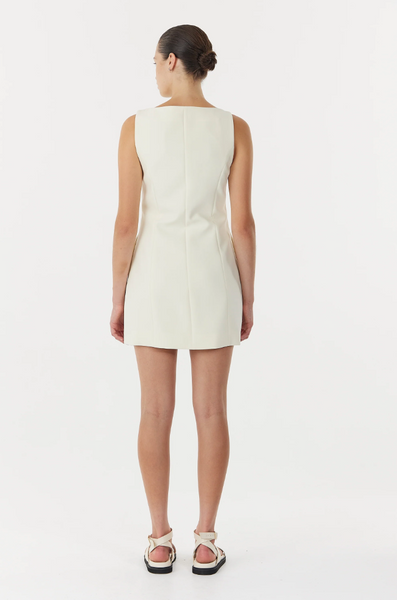 Third Form Skyline Tailored Mini Dress - Warm White