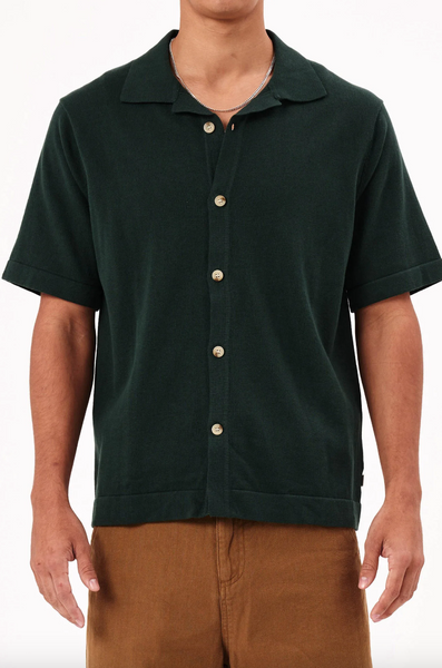 Rolla’s Bowler Knit Classic Shirt - Thyme