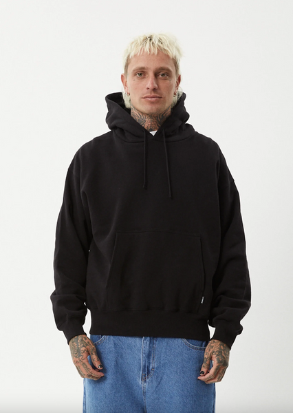 Afends Genesis Recycled Boxy Pull On Hood - Black