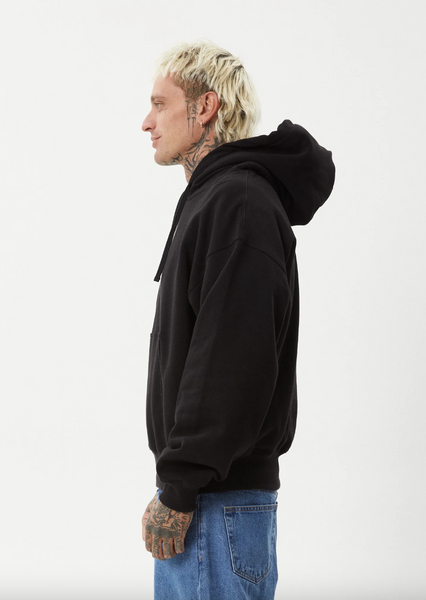 Afends Genesis Recycled Boxy Pull On Hood - Black