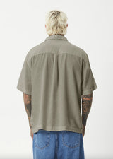 Afends Everyday Hemp Short Sleeve Shirt - Olive