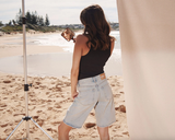 Dr Denim Lea Shorts - Canyon Light Vintage