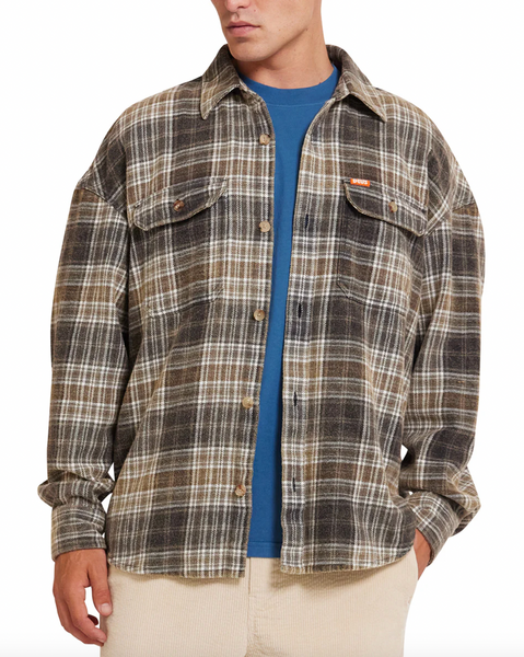 Deus Vacay Check Shirt - Grey Check