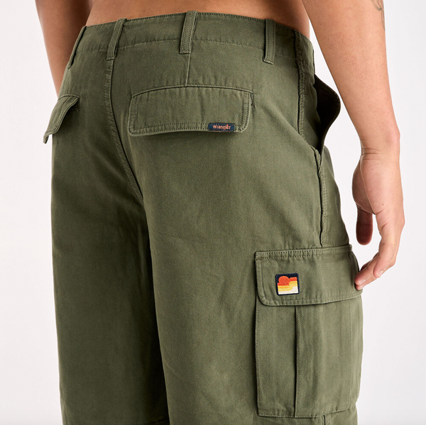 Wrangler BB Steezy Cargo Short - Eucalyptus
