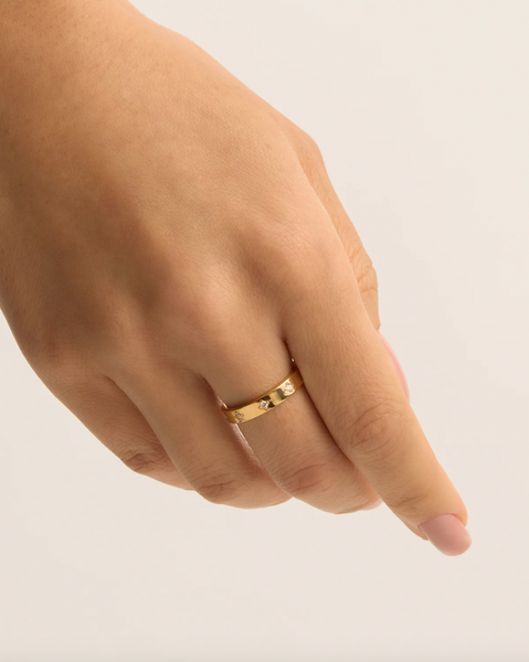 By Charlotte Infinite Light Ring - 18k Gold Vermeil