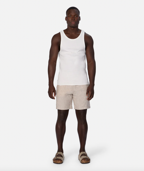 Industrie The Brando Ribbed Singlet - Chalk