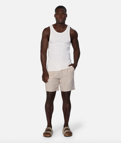Industrie The Brando Ribbed Singlet - Chalk