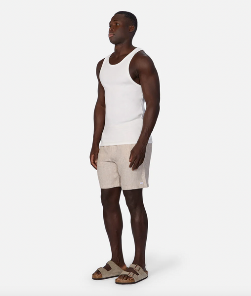 Industrie The Brando Ribbed Singlet - Chalk