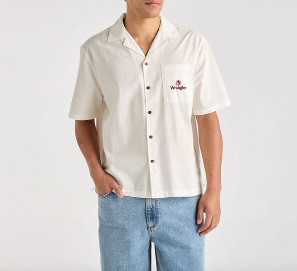 Wrangler Box Resort Shirt - White