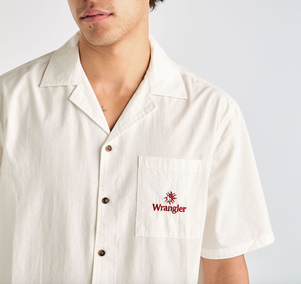 Wrangler Box Resort Shirt - White