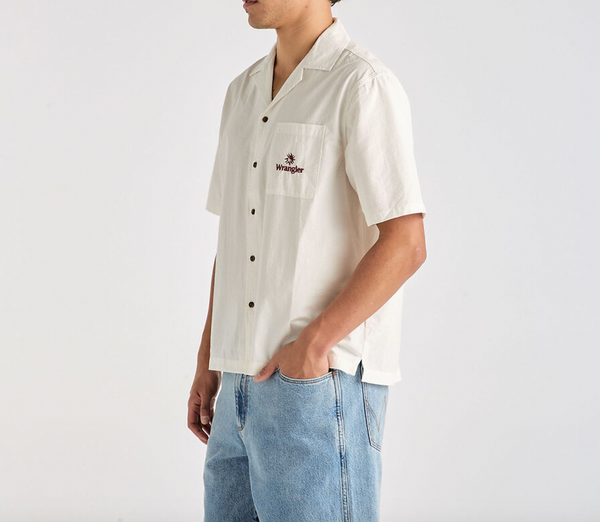 Wrangler Box Resort Shirt - White